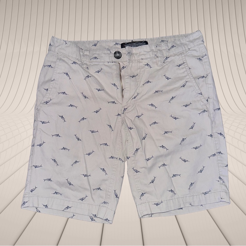 Men's Sailfish Print Shorts - Gray